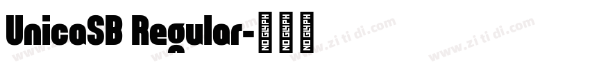 UnicaSB Regular字体转换